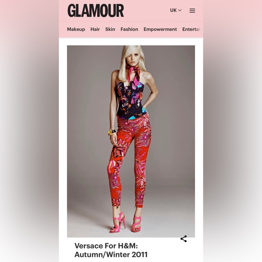 VINTAGE 2011 - Versace x H&M trousers - classic print - NEVER WORN